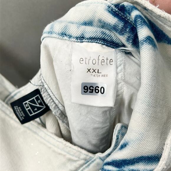 Retrofete Denim Monet Jumpsuit Overall Womens XXL Indie Streetwear Urban Punk - Picture 6 of 7